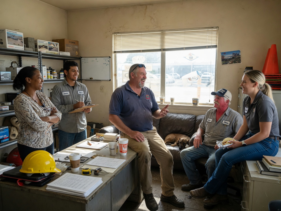The Texas Foundation Repair Pros team at work in Dallas